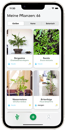 PlantFrand App: Pflanzensammlung